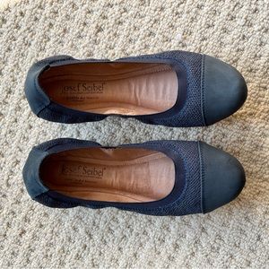 Josef Seibel suede toed flats - the European comfort shoe - Double Air Reaction